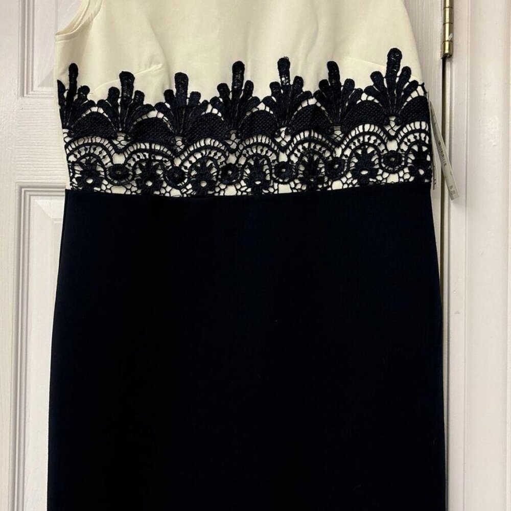 NWT Peach Velvet Cream & Black Pencil Dress. Size 10. $ 79.99. Classic Work